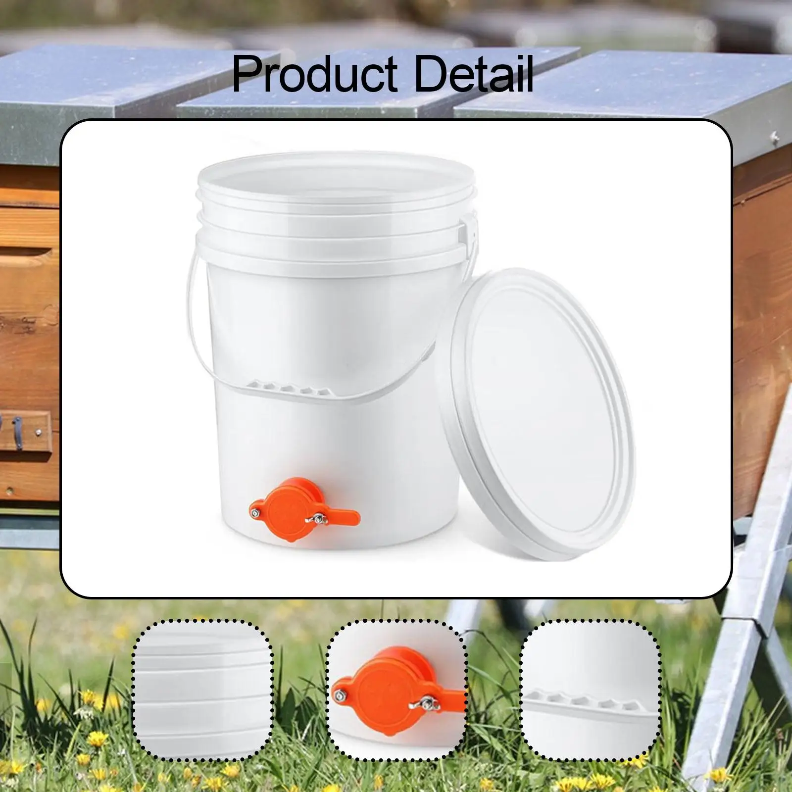 Honey Pail 20 L Syrup Storage Soybean Oil Bucket Container Beekeeping Tool