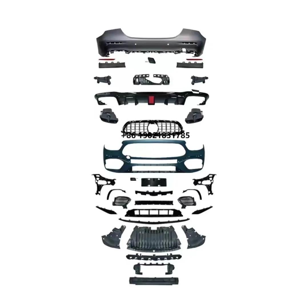 Car Body Kit Front Bumper Rear Bumper Grille for E Class W213 E260 E300 2021-2022 to E63S