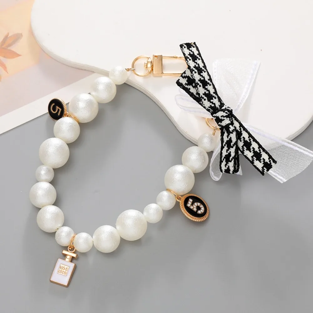 

Practical Pendant Mobile Phone Lanyard Beaded DIY Metal Beaded Carrying Bracelet Accessory Cellphone Strap Beaded Bag