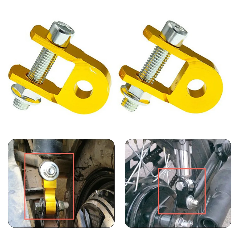 2x Motorcycle Rear Shock Absorber Aluminum Alloy Suspension Booster Height Extension Extender Slider Accessories With Screws