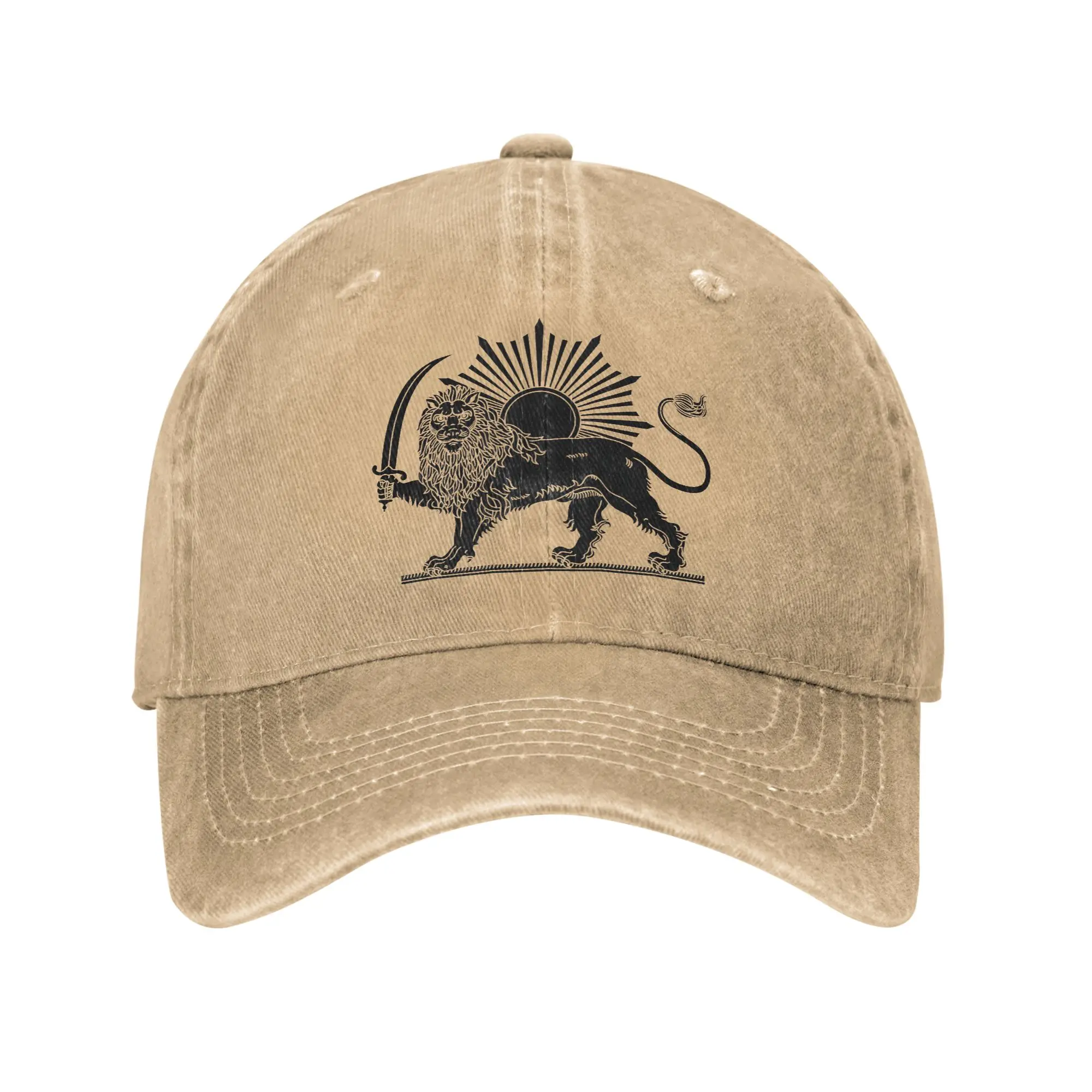 Iran Original Flag Symbol Sun Baseball Cap Casual Unisex Men Washed Trucker Hat Dropshipping Hunting Camping Baseball Caps Gift