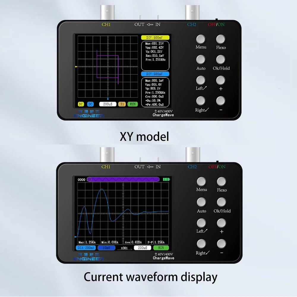 Oscilloscope 50M Sampling Rate 10M Analogue Bandwidth 6A Current Waveform Measurement Dual-channel Oscilloscope Multiple Modes