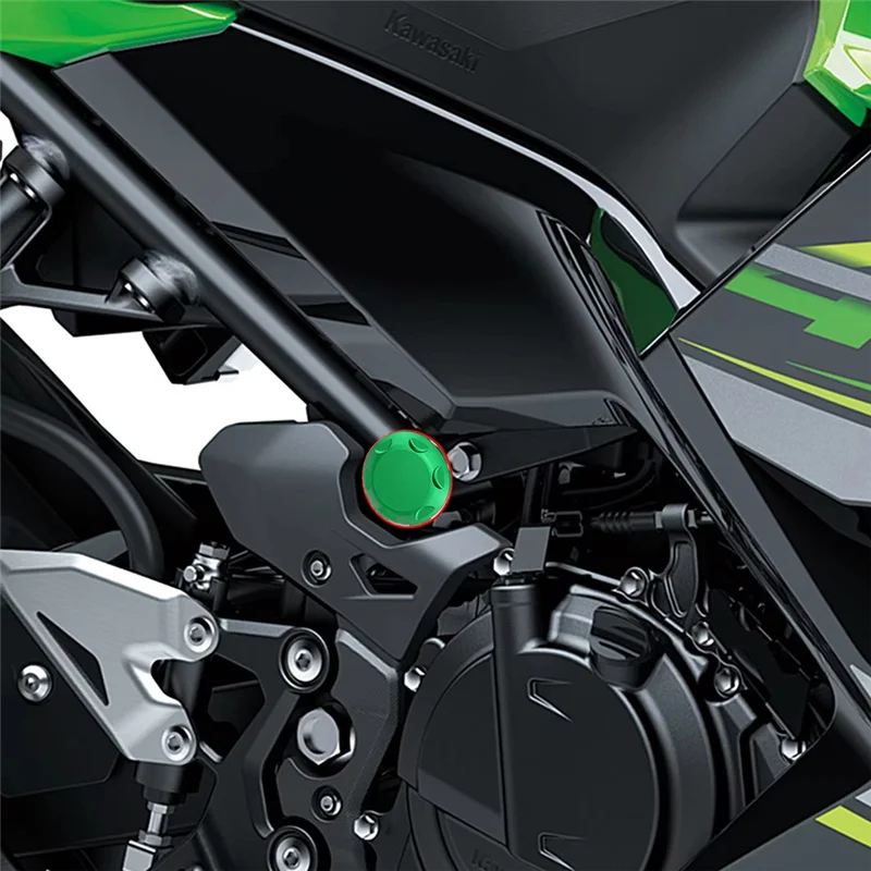 

For Kawasaki NINJA400 NINJA500 Ninja 400 Z400 Z500 Motorcycle Frame Hole Cover Kit Body Frame Insert Decorative Cap Black