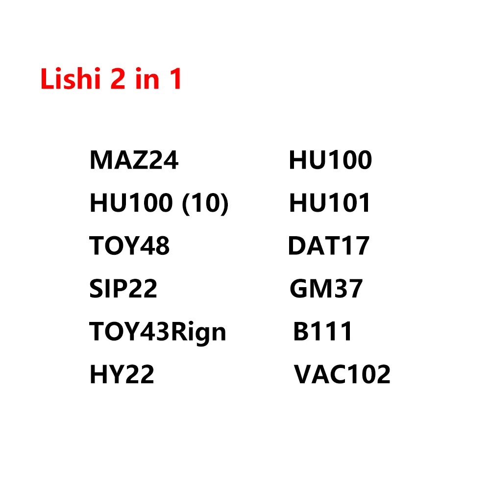 HU100 (10) 2in1 Lishi 2 in 1 MAZ24 HU100 HU101 HY22 TOY48 DAT17 SIP22 GM 37 TOY43R IGN B111 VAC102