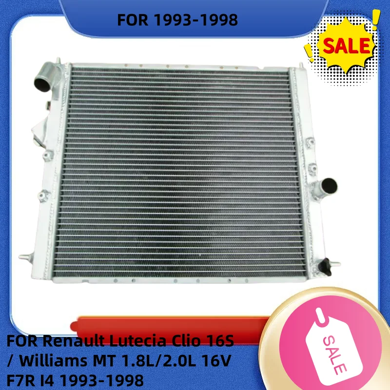 Para Renault Lutecia Clio 16S / Williams MT 1.8L/2.0L 16V F7R I4 1993-1998 2 filas 36MM radiador de aluminio de carreras 93 94 95 96 97 98