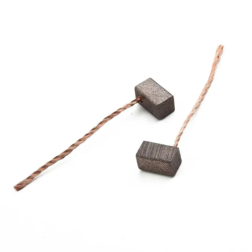 Carbon Brush Kit 8pcs 6x6x10mm for Blower Motor Fan Motor Windshield Wiper Motor and Other DC Motors Requiring Brush Replacement