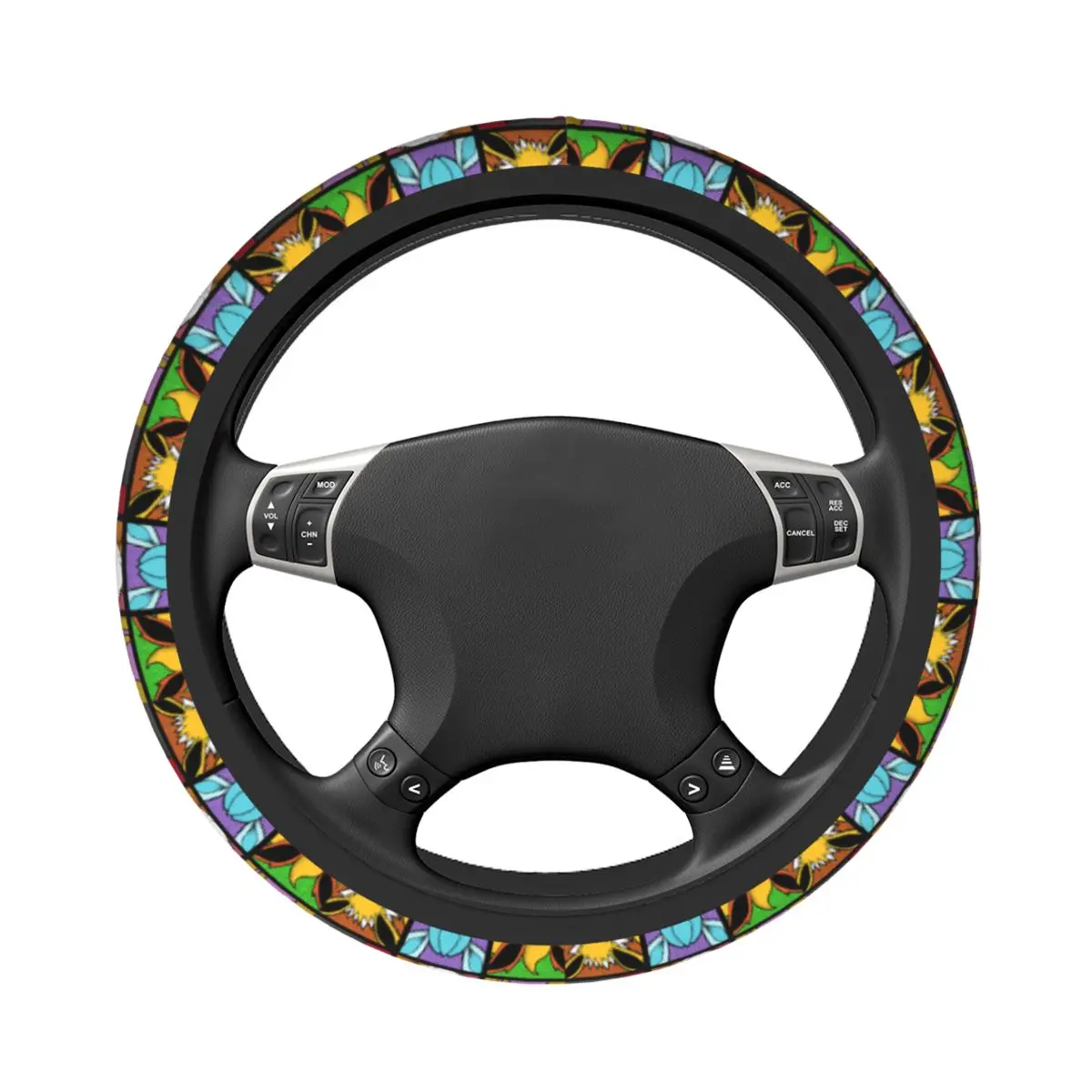 Pop Eeveelutions Eevee Pokemon Japan Anime Car Steering Wheel Cover Auto Steering Wheel Protector Elastische Car Accessories