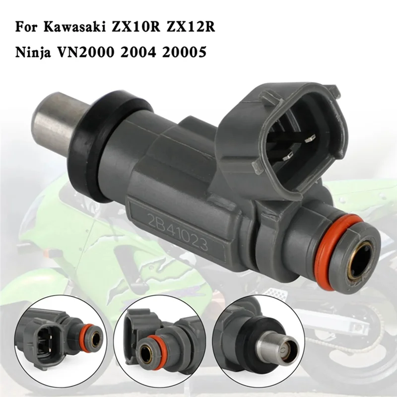 4 Pcs Fuel Injector 49033-0003 for Kawasaki ZX10R ZX12R Ninja VN2000 Motorcycle Accessories