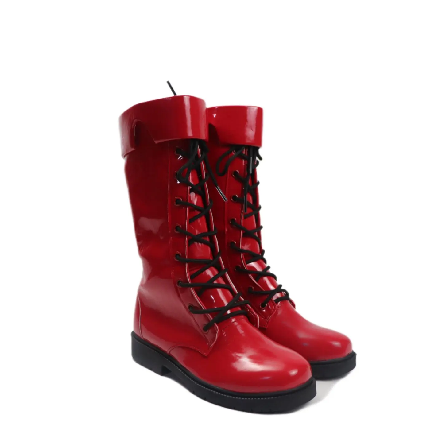 Street Fighter 6 Cammy Cosplay Shoes Red Boots Custom Made Any Size