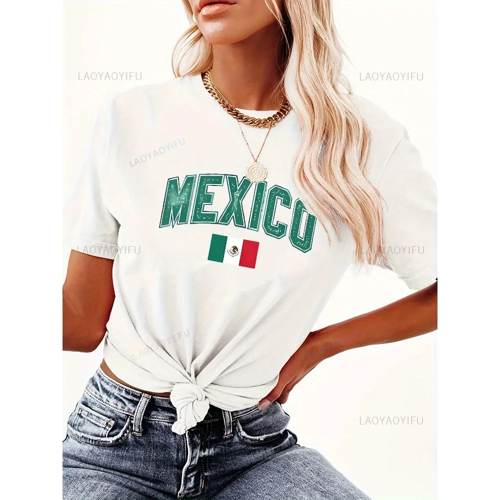 Mexican Independence Day Woman Graphic T Shirts Viva Mexico Man Summer High Quality Cotton Tshirt Fashion Casual Outdoors Tops