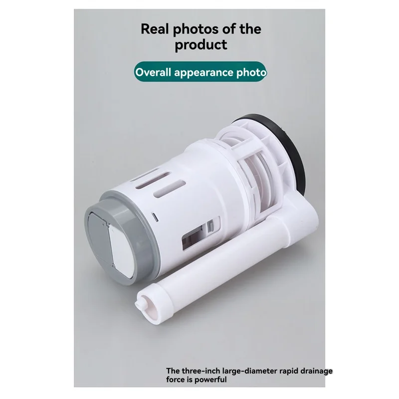 A03F-Bathroom Squatting Toilet Tank Drainage Accessories 16Cm 3Inch Toilet Cistern Dual Flush Valve