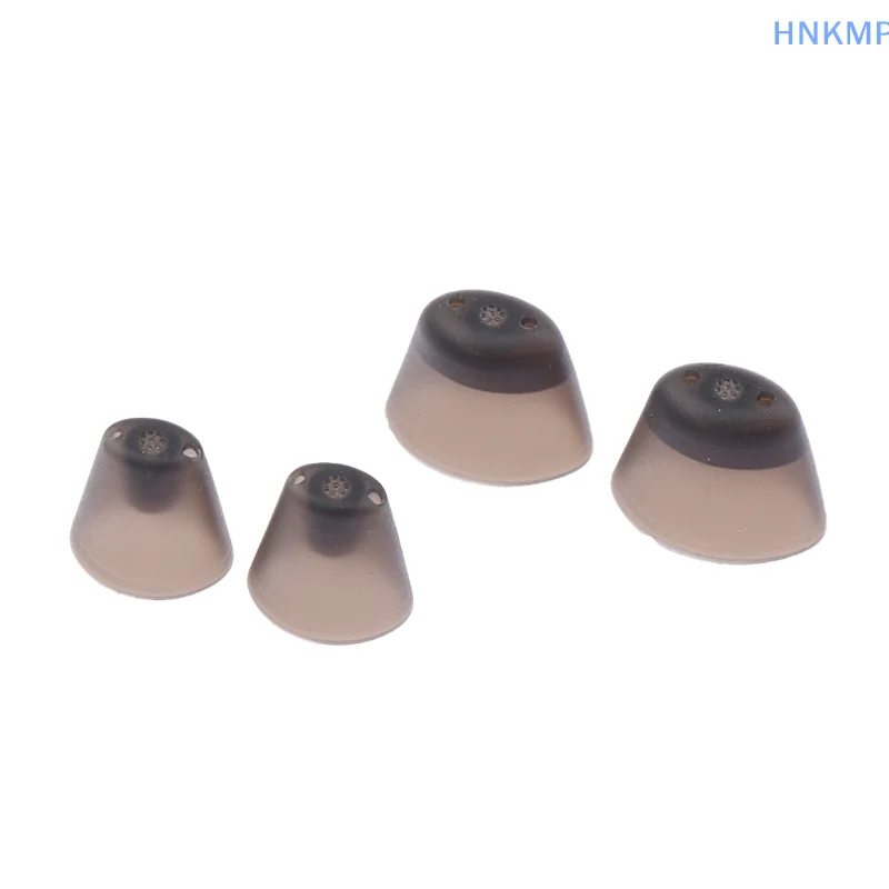 1Pair Silicone Earplug Hearing Aid Ear Tips Soft Replacement Earplugs In-Ear Hearing Aid Domes Ear Plugs Black XS/S/M/L