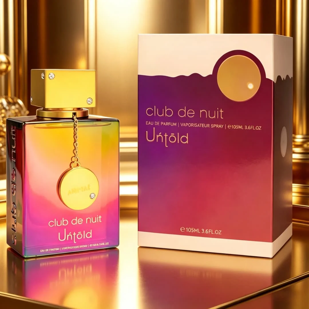 

Armaf Club de Nuit Untold perfume 3.6oz 100ml, jasmine amber tone, lasting and rich, suitable for dinner parties