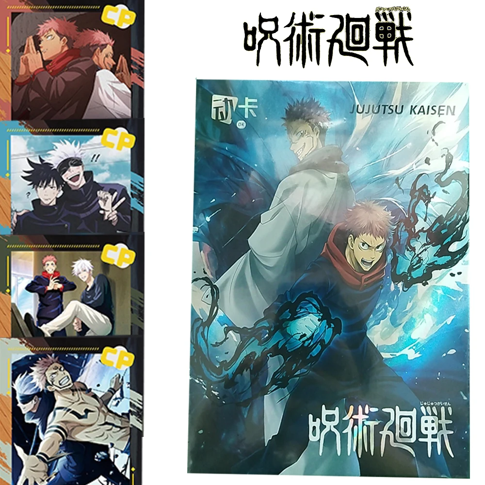 Anime Jujutsu Kaisen Cards Popular Character Satoru Gojo Geto Suguru Nanami Kento Cute Q Version Special-shaped Cards Kids Gifts