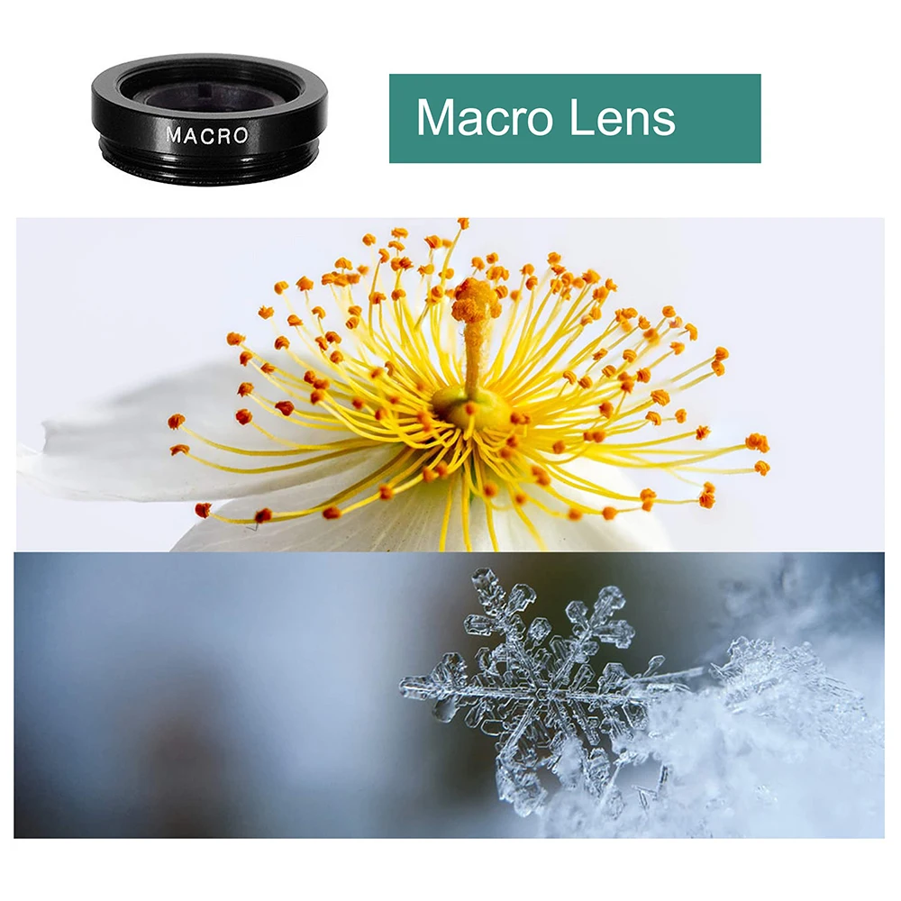 Fisheye Phone Lens 3 in 1 Wide Angle Zoom Lens Fish Eye Macro Lenses Camera Kits With Clip Lens On The Phone For All Smart Phone