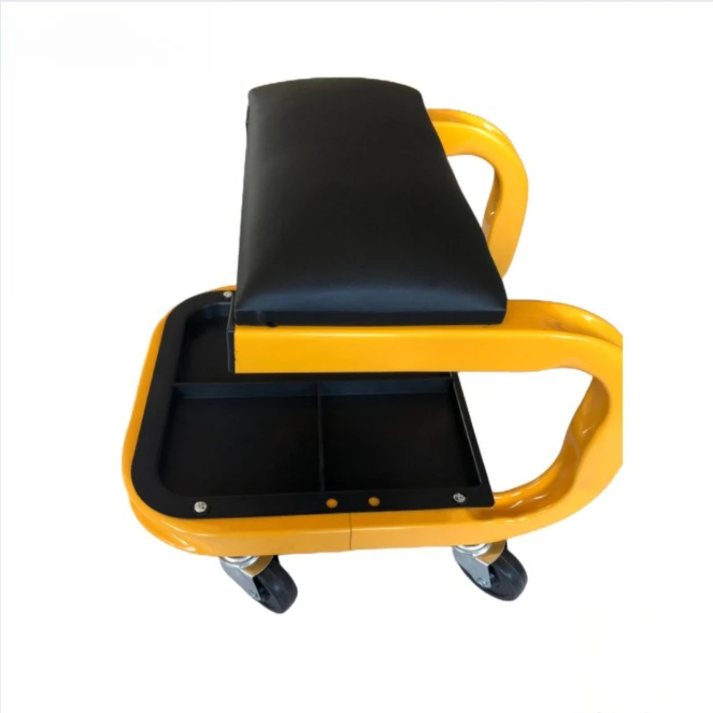 

High-grade repair stool, auto repair stool, movable seat with tool tray, maintenance tool stool, worker