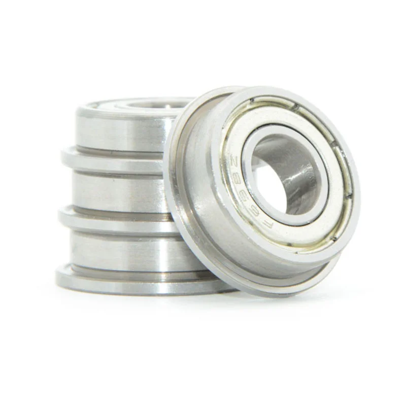 10PCS F692ZZ F693ZZ F694ZZ F695ZZ F696ZZ F697ZZ F698ZZ F699ZZ Flange Ball Metal Shielded Flanged Bearings