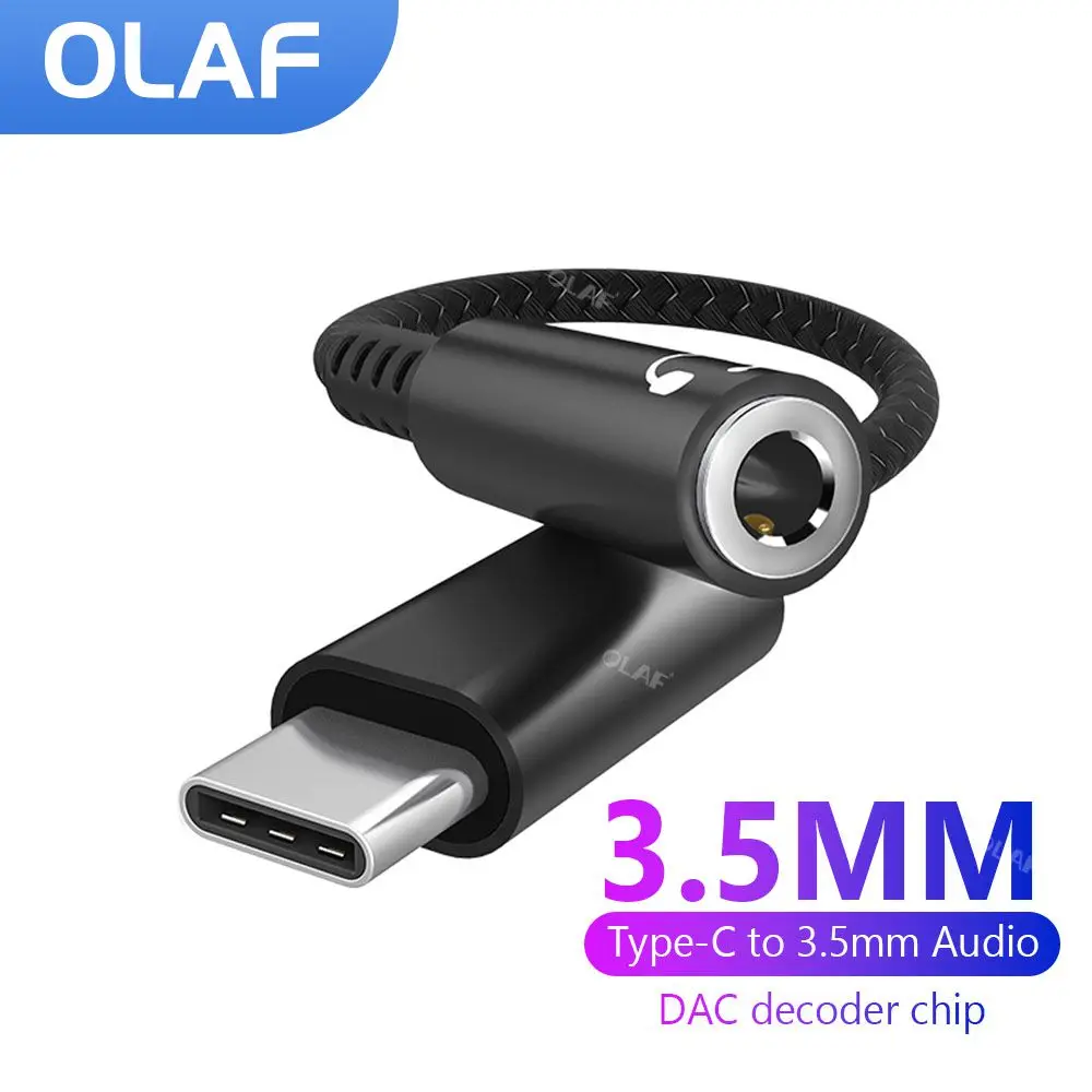 Type C to 3.5mm Earphone Adapter 3.5Jack to USB C Male Audio Cable for Calls Voice Microphone Type c Aux Converter for iPhone 15