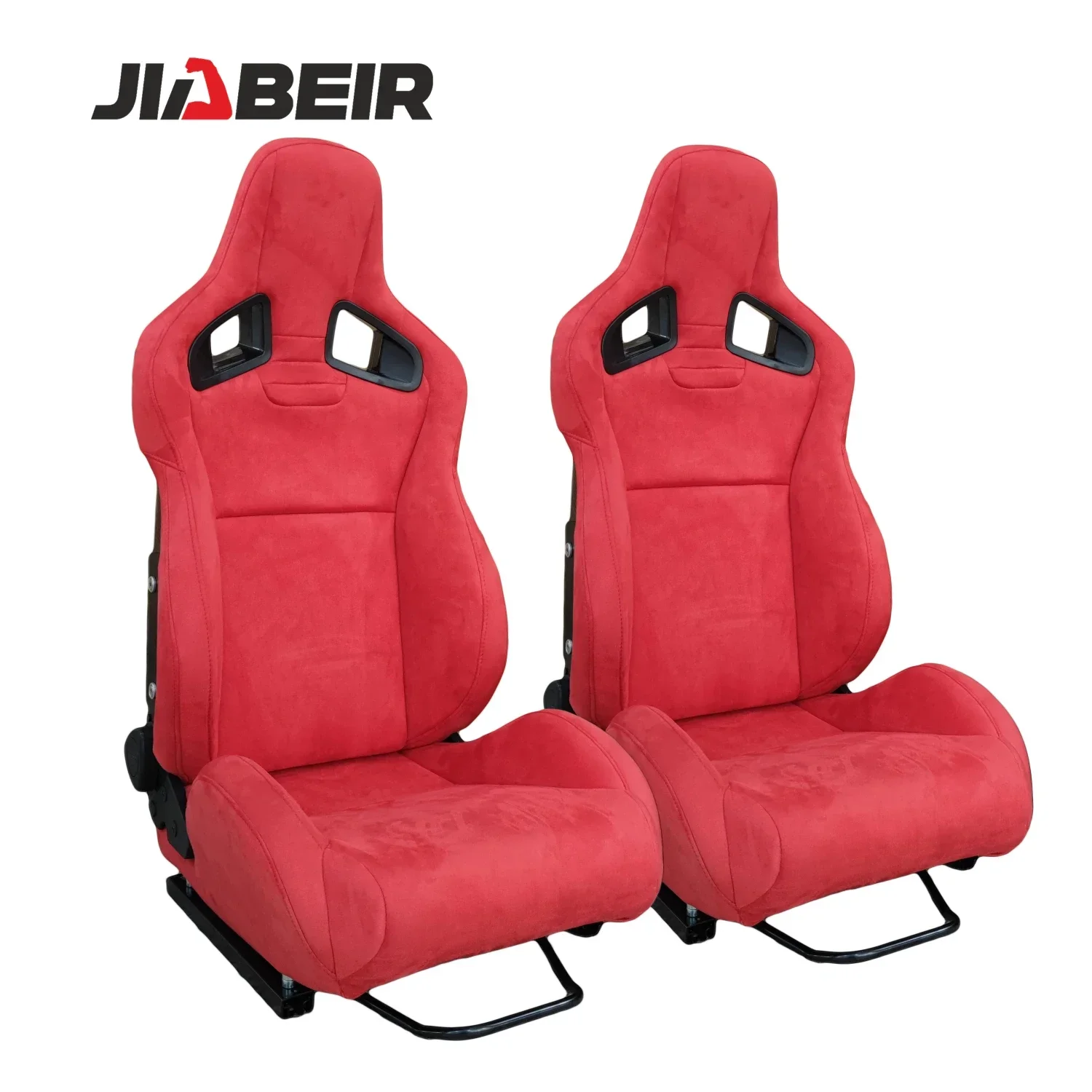 1039R Recline Red Suede  CF Racing Car Seats