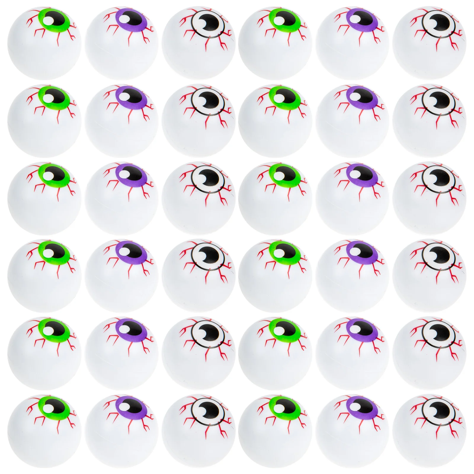 36 Pcs Halloween Eyeball Ornaments Eyeballs for Crafts Decor Bouncy Scary Bounce Chair Cover Baby