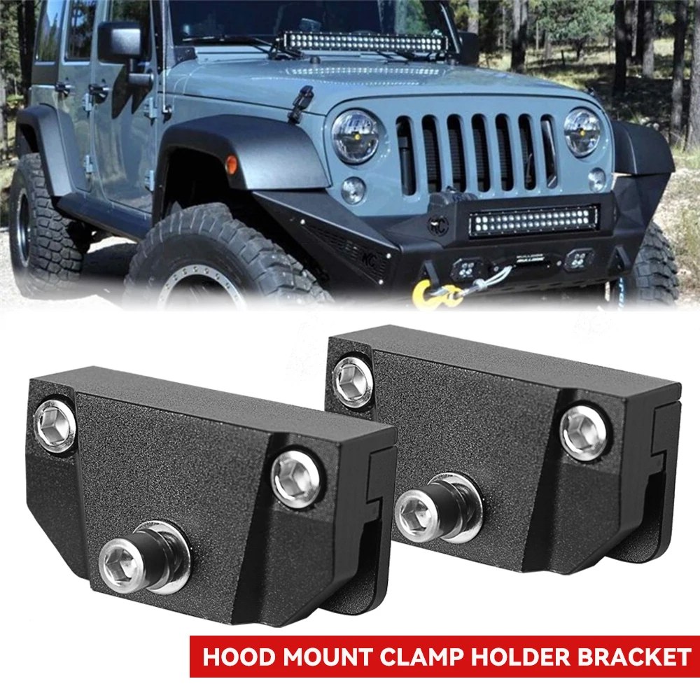 

Car Hood Mounting Work Bar Light Universal Adjustable Led Car Lights Bracket Holder Led Mount Clamp for Off Road Truck SUV