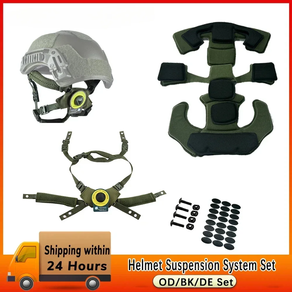 Wendy Helmet Suspension System Helmet Lanyard FAST MICH Outdoor Hunting BK/DE/OD Helmet Accessies