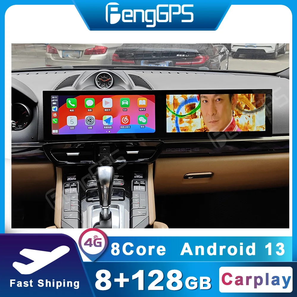 12.3 Inch Car Radio For Porsche Cayenne 2010-2016 Intelligent Systems Multimedia Video Player Carplay Navigation GPS Head Unit