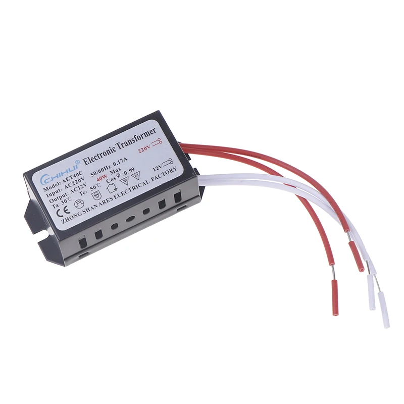 1 PCS 12V Power Supply 40W Electronic Transformer 220V To 12V Adapter For Halogen Lamp Beads