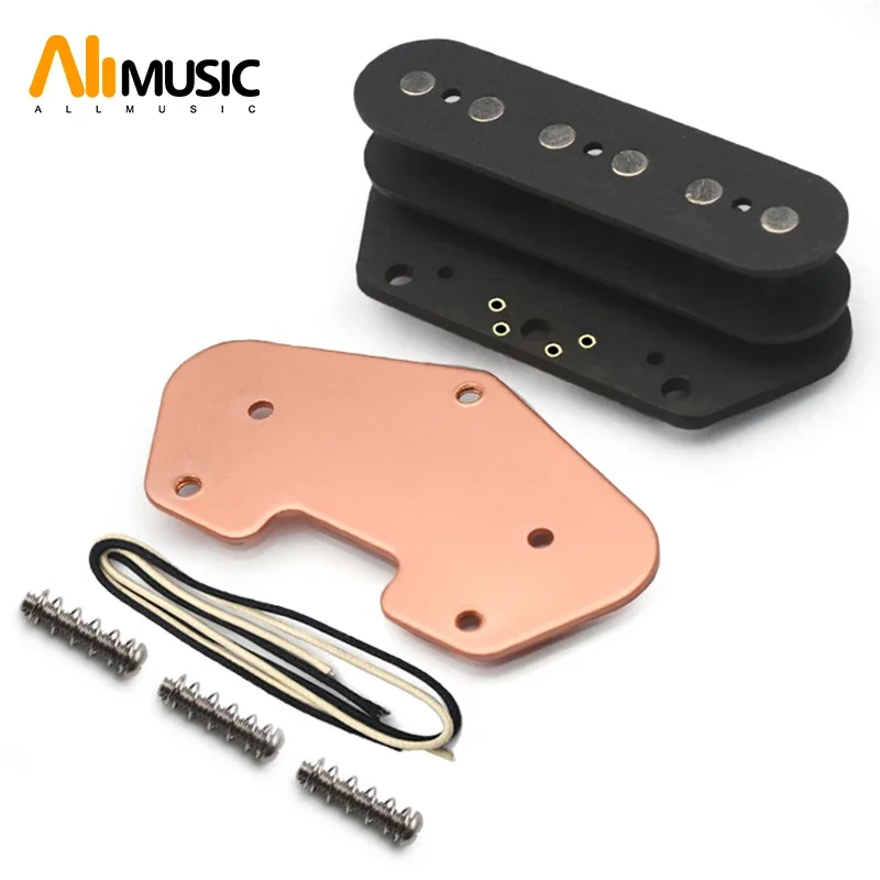 Alnico 5 TL Dual Coil Bridge Pickup DIY Kits- Fiber Bobbin/Alnico V Pole Piece/Waxed Cloth Cable Pickup Kits for TL Guitar Kits