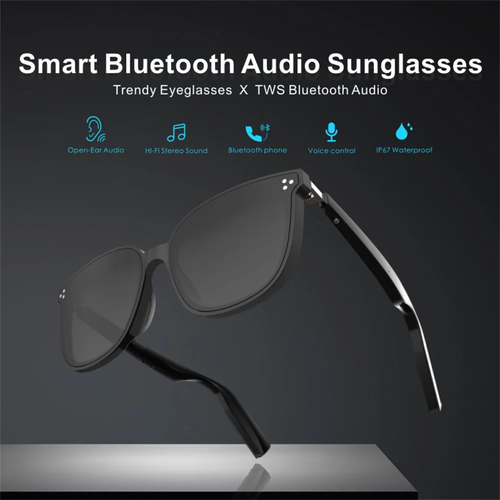 

Smart Bluetooth Sunglasses Stereo Sound Wireless Bluetooth Headset Motion Speaker Driving Glasses Hands-Free Call