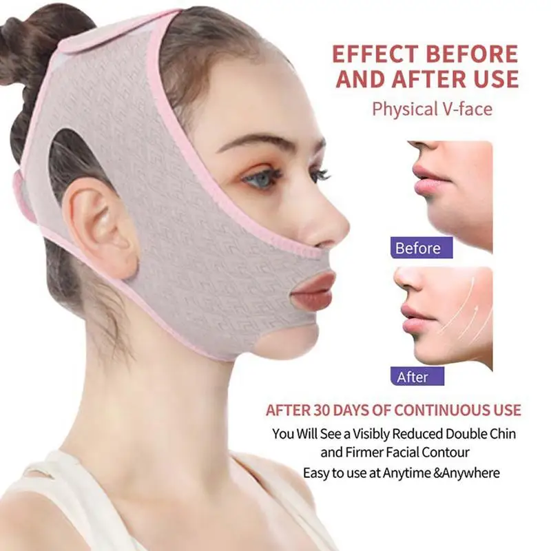 Bandage amincissant pour le ruisseau et les joues, masque de levage de ligne en V, bande anti-déformable, sangle qualifiée ale