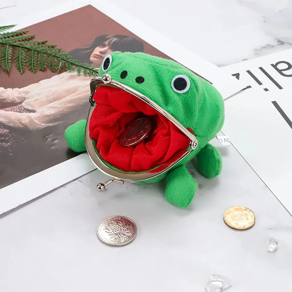 Anime Naruto Frog Wallet Uzumaki NARUTO Coin Purses Plush Manga Cosplay Accessories Kawaii Mini Purse Bag Kids Birthday Toy Gift