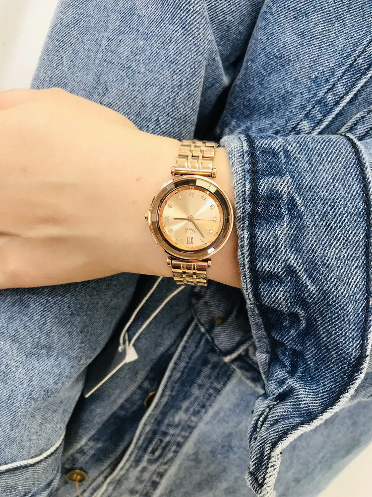 New Women'S Watch, Instagram-Style Simple And Fashionable With An Elegant Small Dial, Rose Gold Small Watch, Compact Wristwatch.