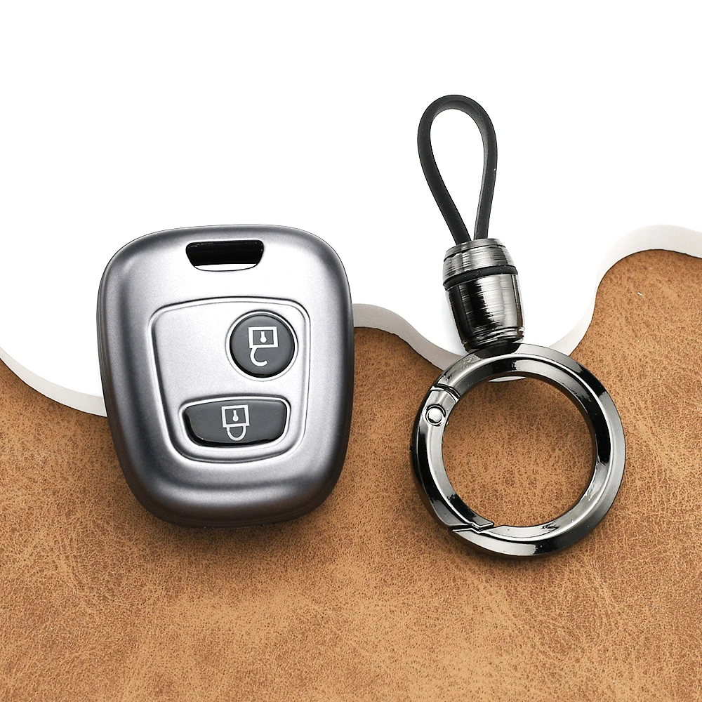2 Buttons TPU Protector for Citroen C1 C2 C3 C4 XSARA PICASSO For Peugeot 106 107 206 207 307 for Toyota AYGO Car Key Cover Case