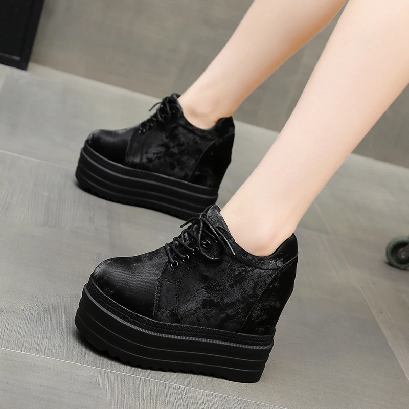 レディースシューズ-フラットシューズ-厚底-カジュアル-スニーカー-クロッグ-プラットフォーム-ドレスシューズ-2025-クリーパー-ウェッジソール-厚底-lサイズ