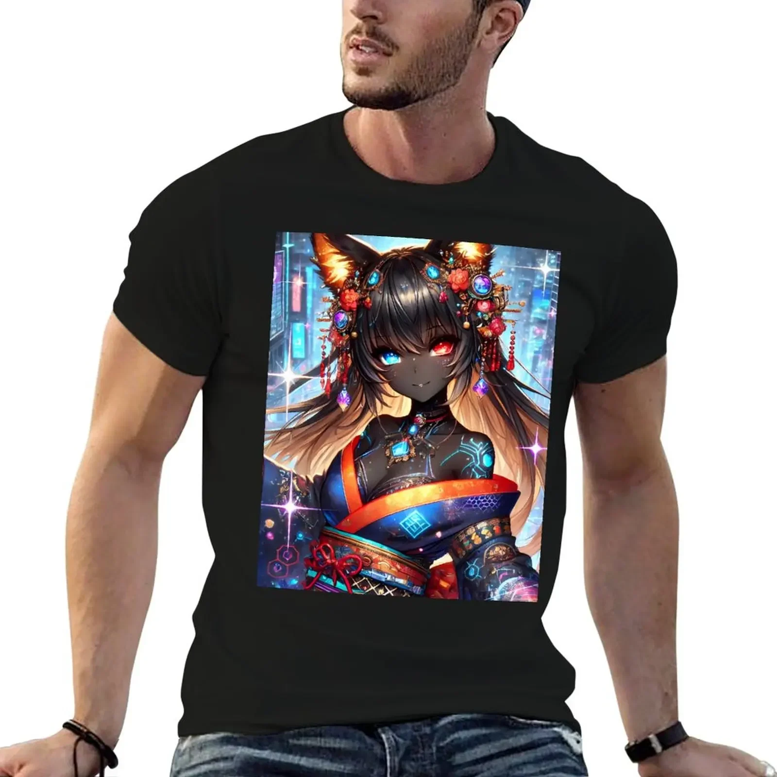 

Wolf Magic T-Shirt designer shirts quick-drying vintage mens graphic t-shirts anime