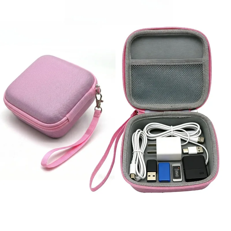 Charger Travel Case Shockproof Tech Organizer Bag for Cables Adapter Earbuds Portable Travel Mouse Storage Bag with Mesh Pocket