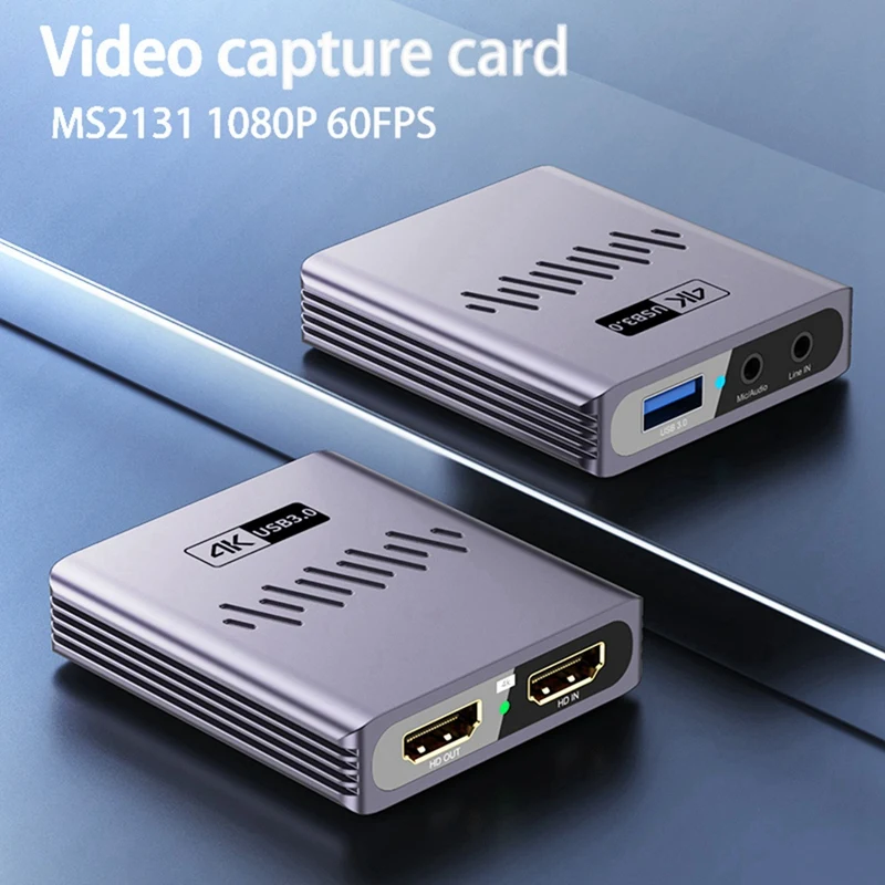 USB3.0 Video Capture 1080P 60FPS Recording Board Capture Streaming For Nintendo Switch PS4 PS5 Camera Video Capture Card