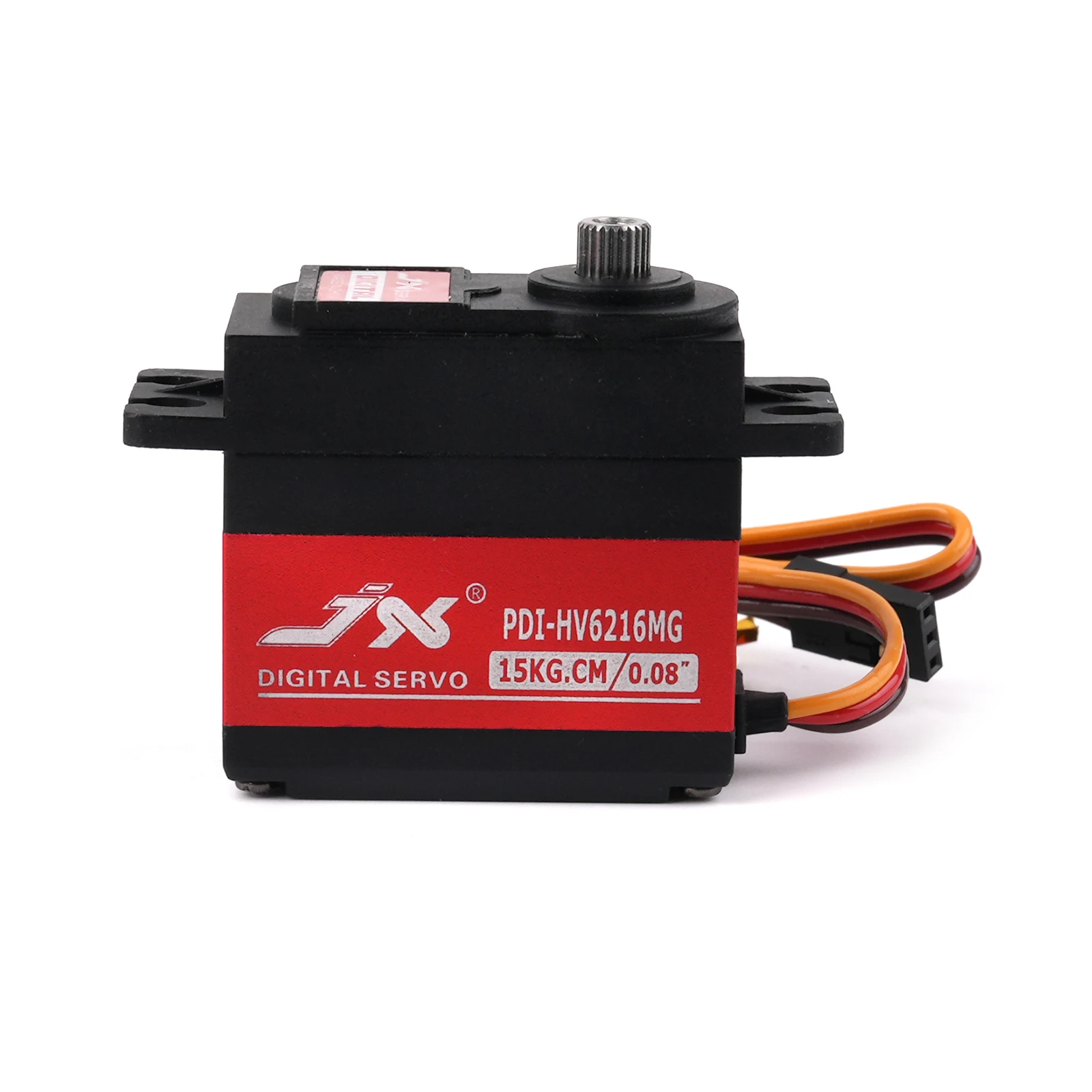Servo JX 6216MG Servo digital de alto par de 15 kg - 120 °   Metal Gear HV para aviones/coches/brazo mecánico RC (tamaño estándar)