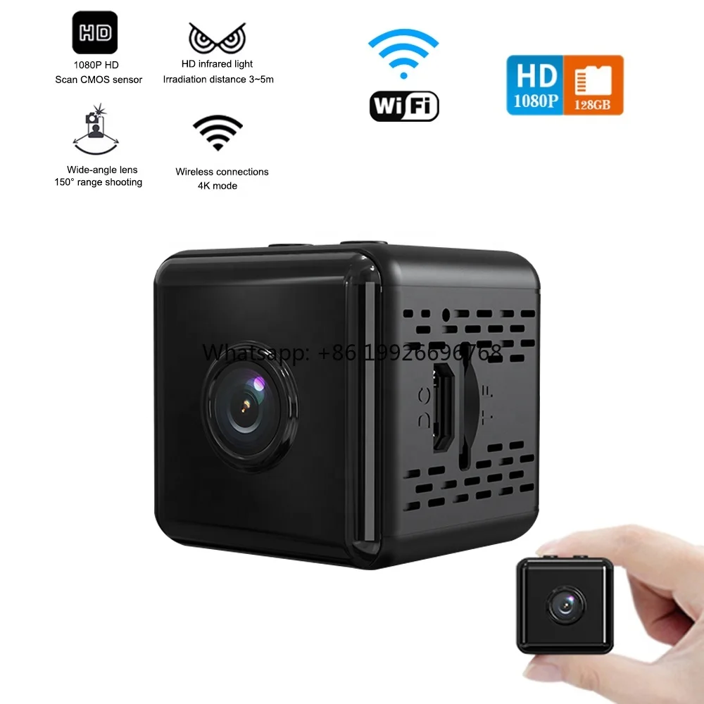 انخفاض سعر X6d IWFCAM Hd 1080p اللاسلكية واي فاي للرؤية الليلية كاميرا IP صغيرة لأمن المنزل