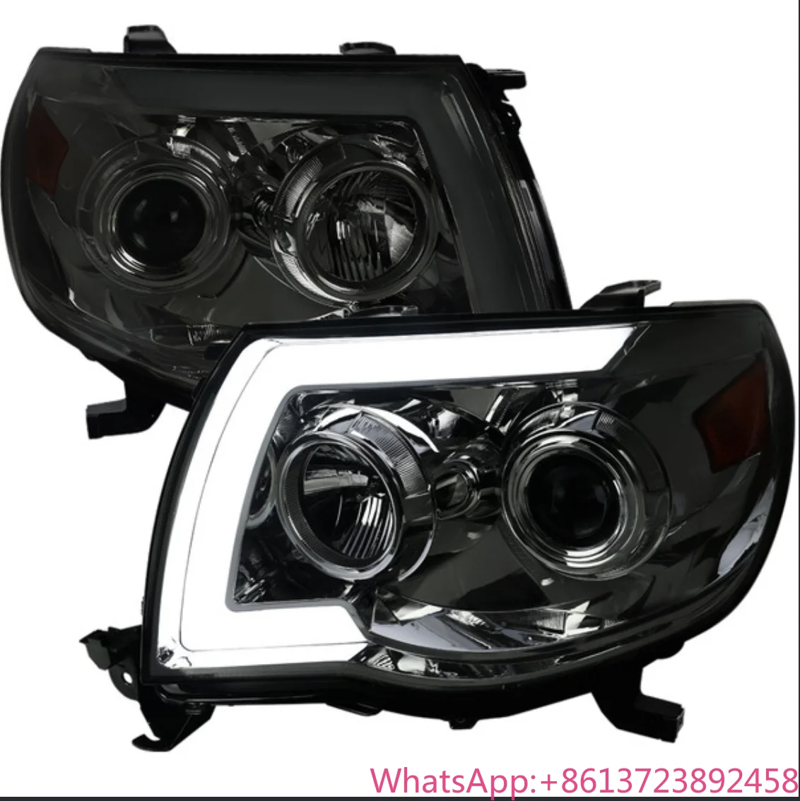 

Hot-selling LED Bar DRL Projector Headlights w/ Sequential Turn Signal Lights for 2005-2011 Toyota Tacoma Chromed /Smoke