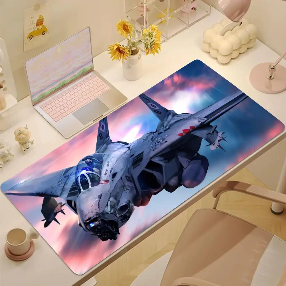 

fighter jet Mouse Pad Tablet mouse Pad Laptop xl desktop mouse pad, cute HD Rainbow Gaming keyboard pad, csgo Player, 90x40