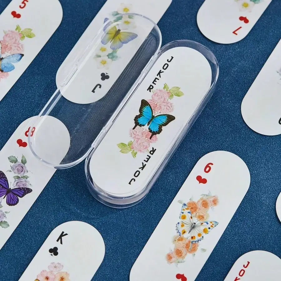 Butterfly-Themed Playing Cards, Perfect For Casual Multiplayer Games, Family Gatherings, And Parties With Friends. A Portable Travel Game And An Ideal Party Gift.