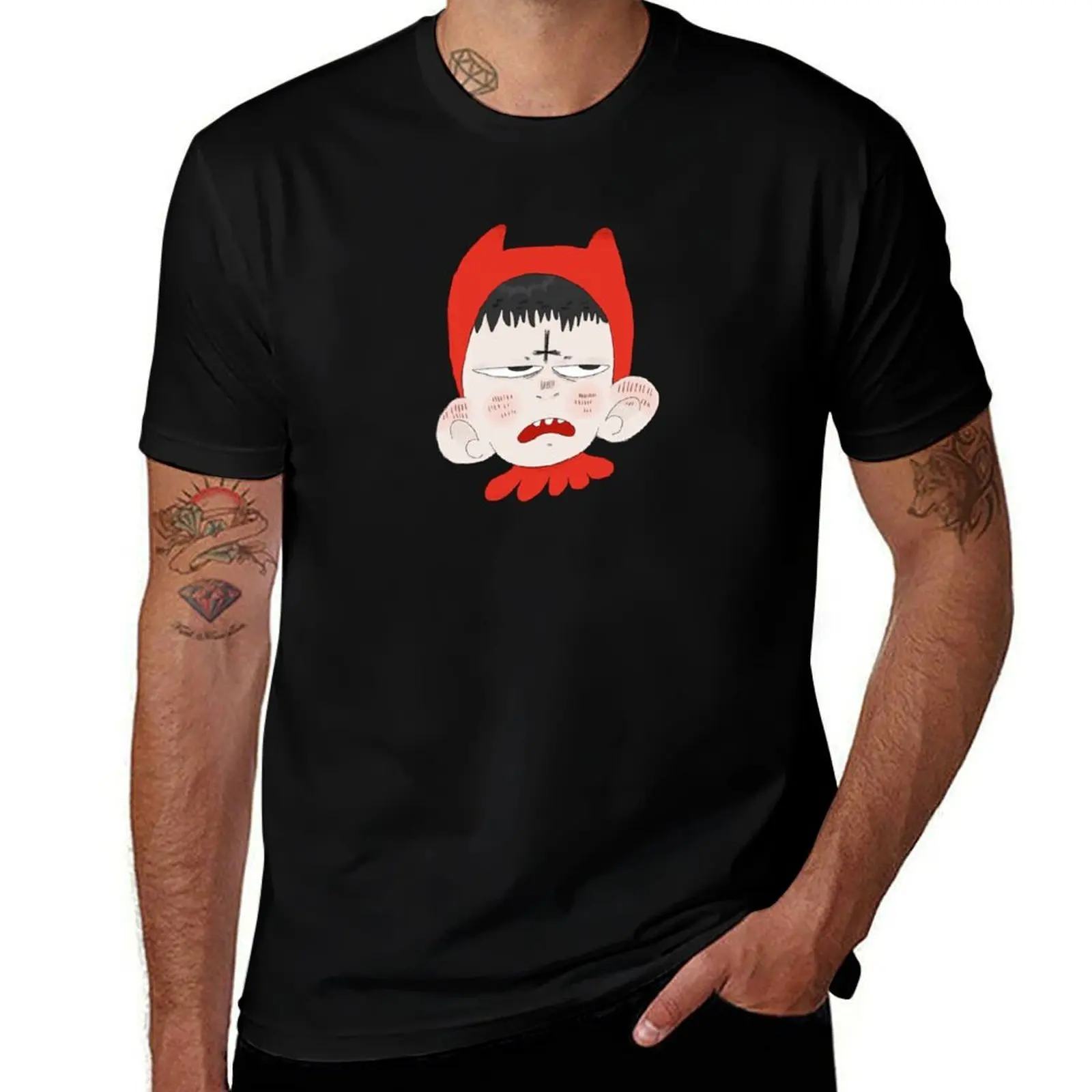 

devil dude T-Shirt man t shirt heavy cotton anime t shirts oversize t shirt man luxury T-Shirt