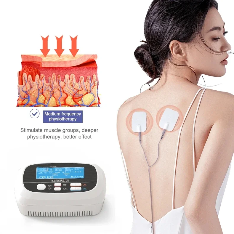 

650nm Therapy Machine Medical Ultrasound Instruments Hot Seller Multifunctional Digital LED Class II Body Pain Reduction