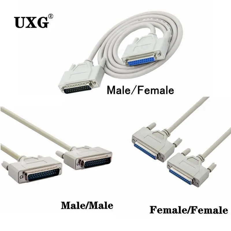 Printer Kabel DB25 Man-vrouw 25 Pin Extension Lijn Parallelle Poort Computer 1.5M 3M 5 M 10M Kabel