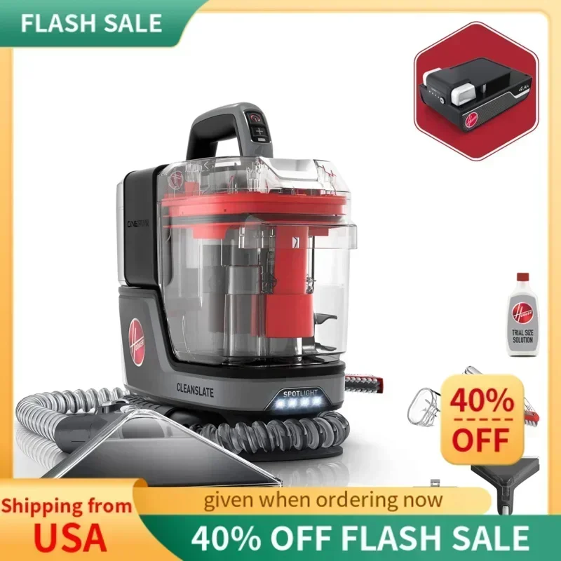 

DD2Hoovvers ONEPWR CleanSlate Cordless Carpet & Upholstery Spot Cleaner,Stain Remover,Portable,BH14000V,Silver