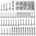 50pcs Nail Weights