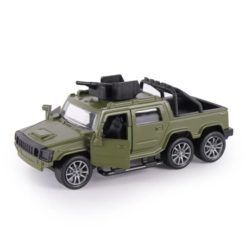 Military Vehicle Alloy Toy Model 1/36 Scale with Spring-Loaded Action - Authentic Replica for Kids - Play & Collectible