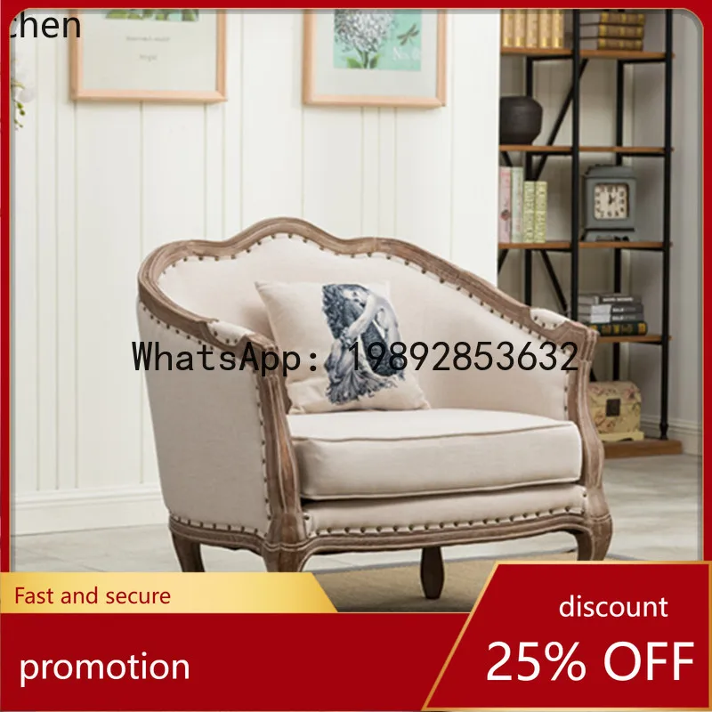 Solid Wood Home New Small Apartment Sofa Living Room Modern Simple Three-Seater Art Sofa Set